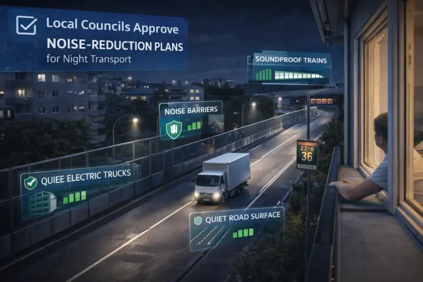 Local Councils Approve Noise-Reduction Plans for Night Transport