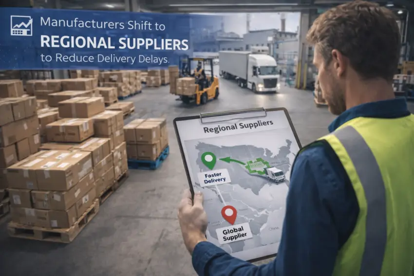 Manufacturers Shift to Regional Suppliers to Reduce Delivery Delays