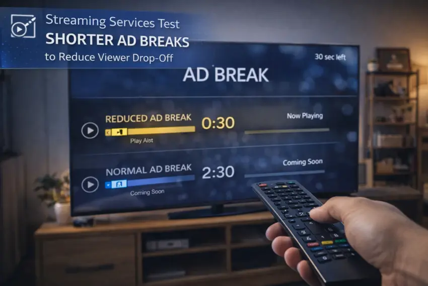Streaming Services Test Shorter Ad Breaks to Reduce Viewer Drop-Off